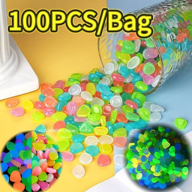 Plant Aquarium Pot - 100-800 guijarros que brillan en la