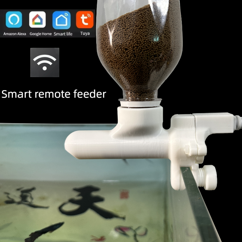 Aquarium Fertilizer - Comedero para pecera, control remoto por