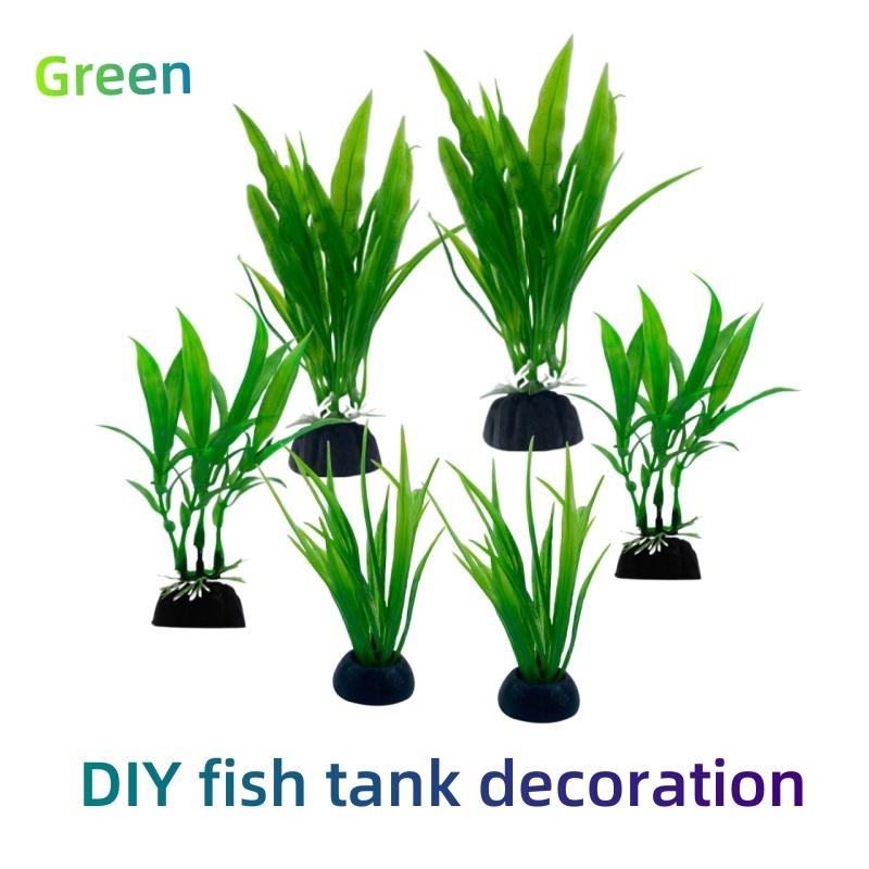 Aquarium Plants Live - Plantas artificiales verdes para decoración de