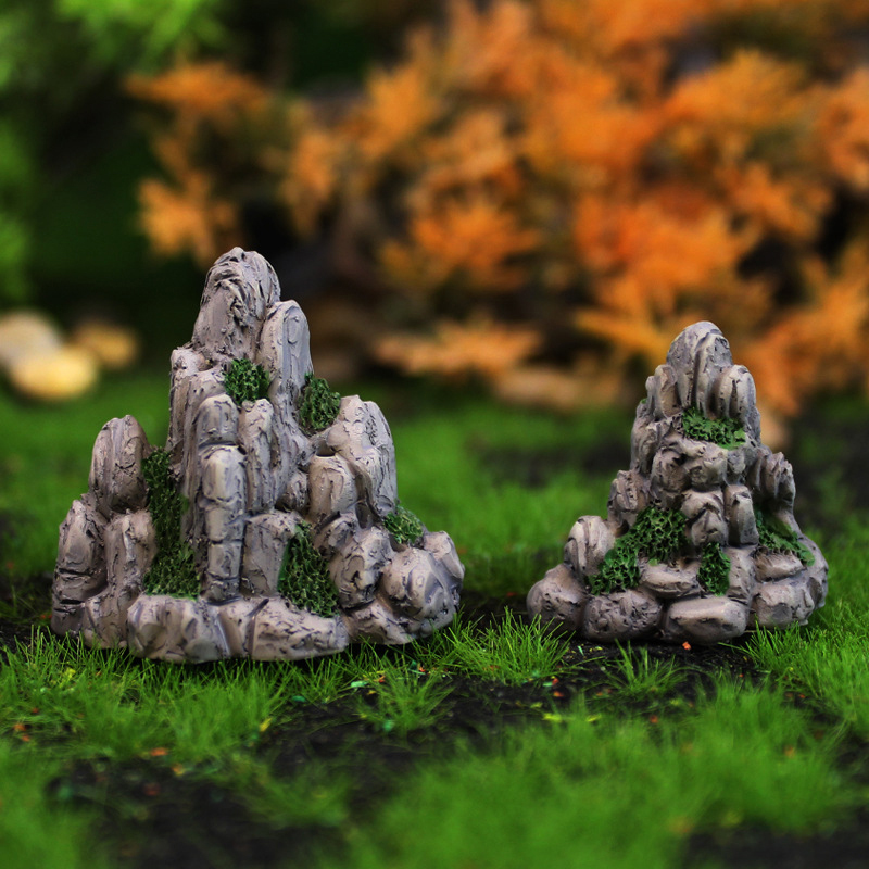 Mini montaña en miniatura de p - Aquarium Moss reseña y precio