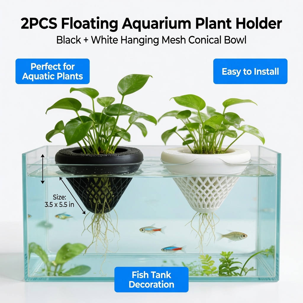 Soporte flotante para plantas  - Plant Aquarium Pot reseña y precio