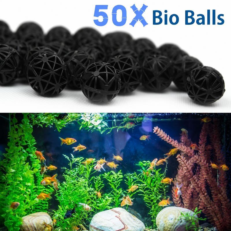 50 Piezas de Bolas de Filtro B - Aquarium Fertilizer reseña y precio