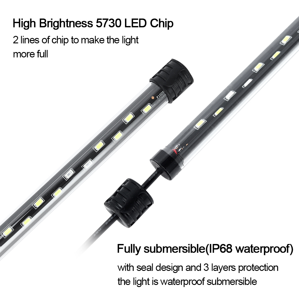 Luz LED para acuario, lámpara  - Aquarium Plant Substrate reseña y precio