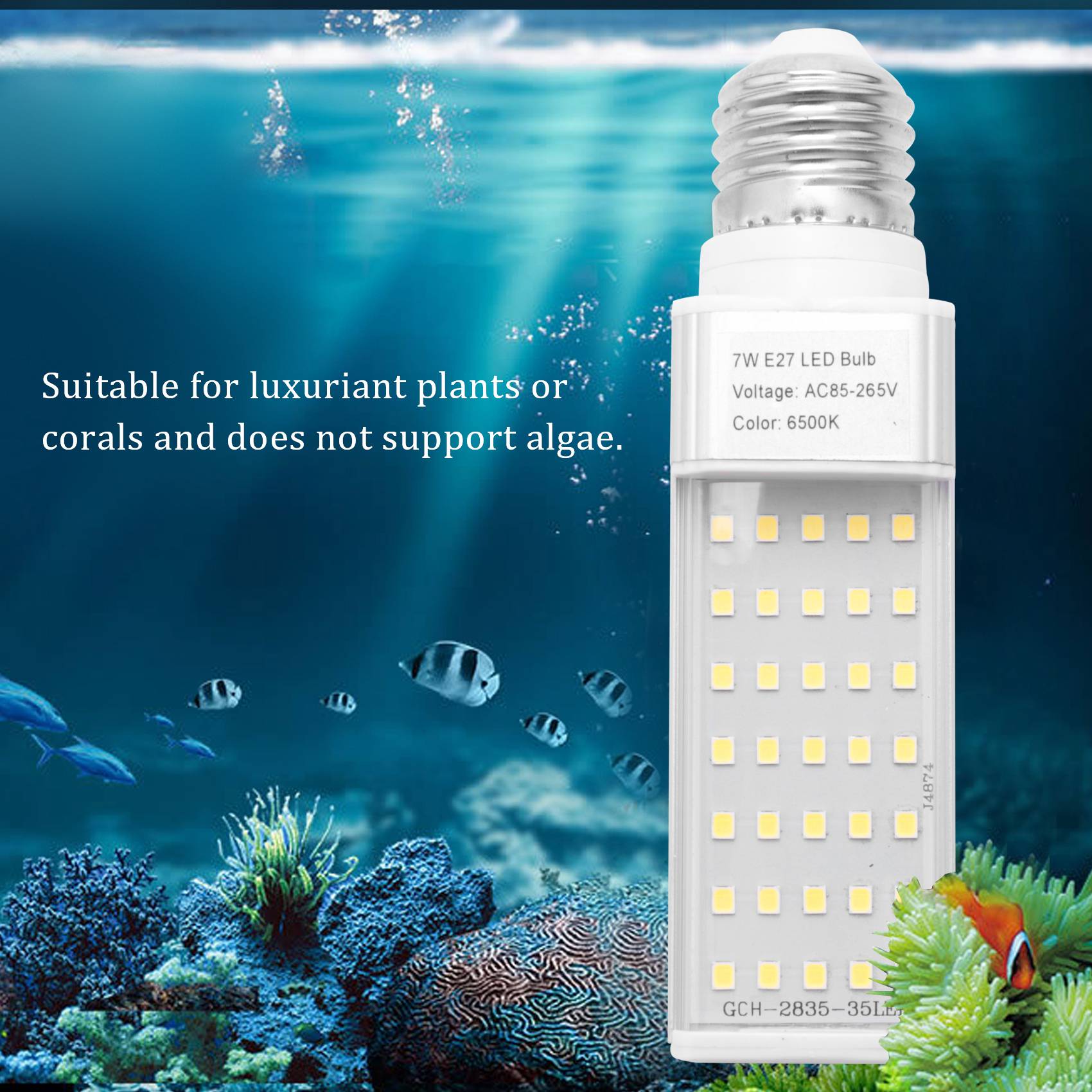 Lámpara LED A56P-Fishpod Blanc - Aquarium Plant Light reseña y precio