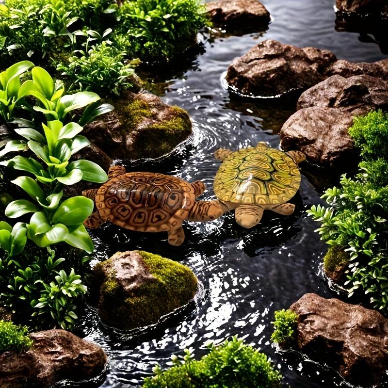 6 Mini Estatuas de Tortuga par - Aquarium Moss reseña y precio