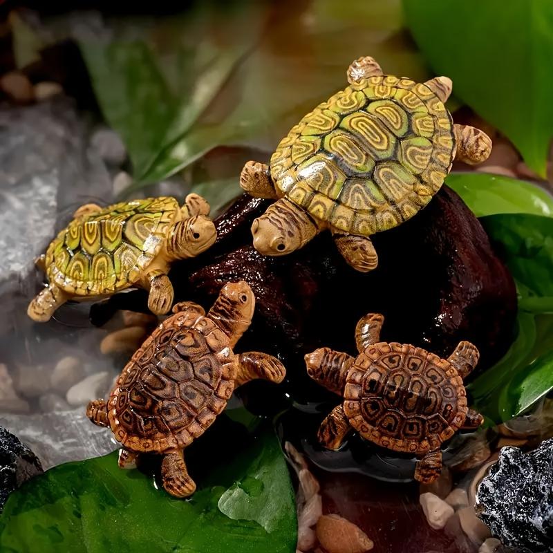 6 Mini Estatuas de Tortuga par - Aquarium Moss reseña y precio