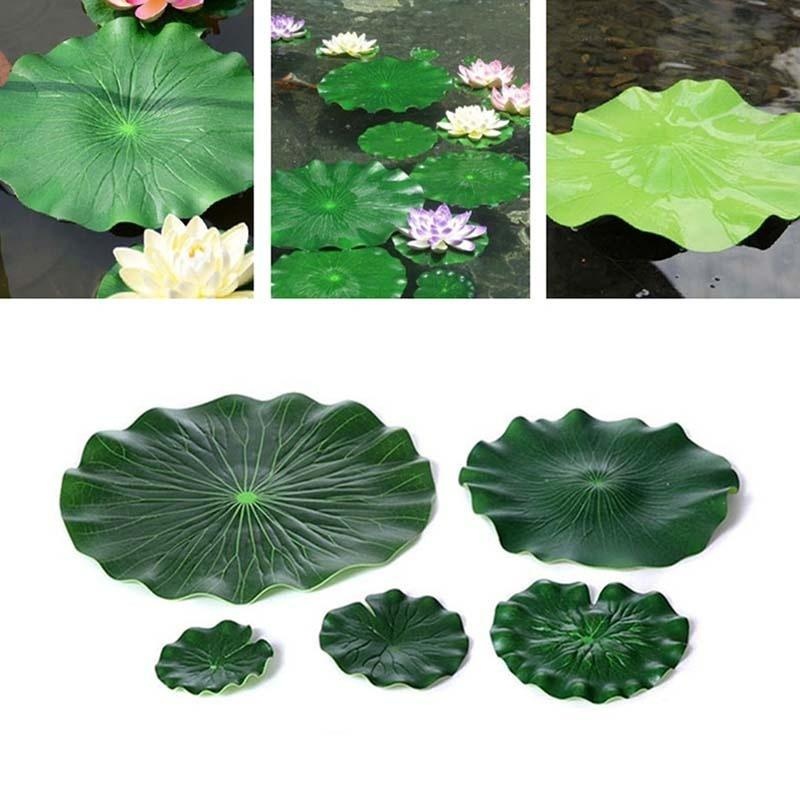Hojas de Loto Artificiales 202 - Aquarium Plant Substrate reseña y precio