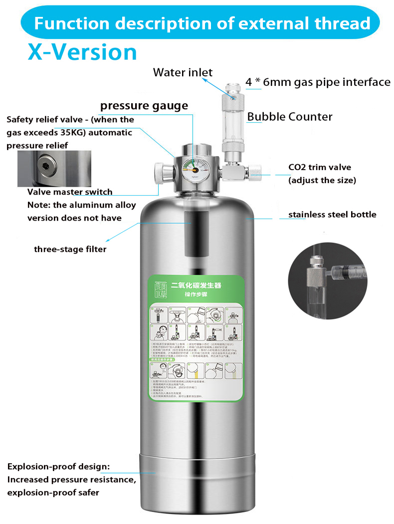 Generador de CO2 para acuario  - Aquarium Liquid Carbon reseña y precio