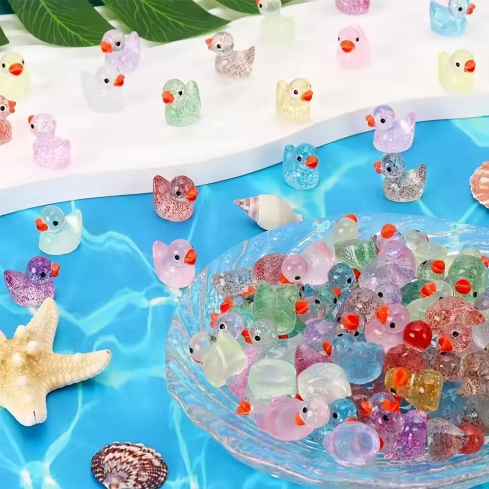 ~ Patito en miniatura de resin - Plant Aquarium Pot reseña y precio