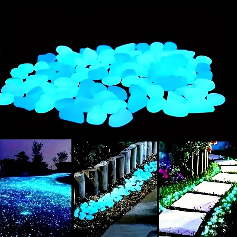 100 piezas de piedras luminosa - Plant Aquarium Pot reseña y precio