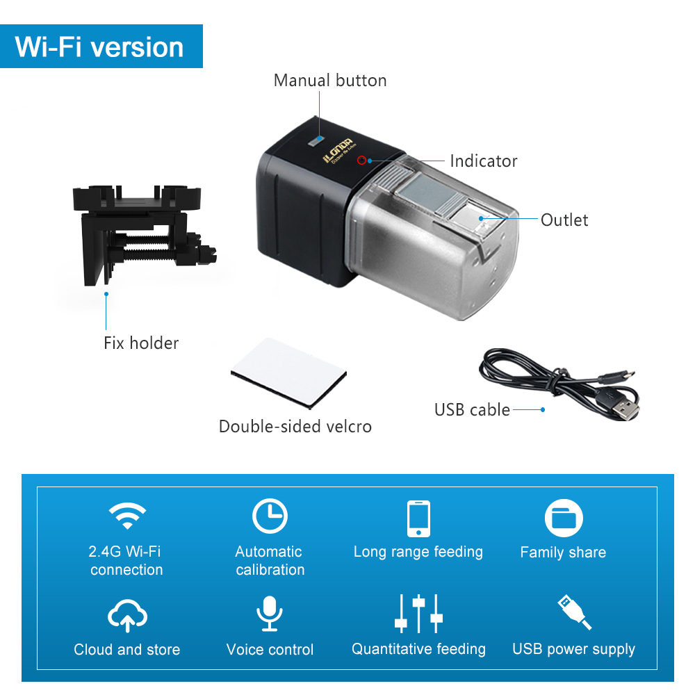 Alimentador de peces WiFi, ali - Aquarium Fertilizer reseña y precio
