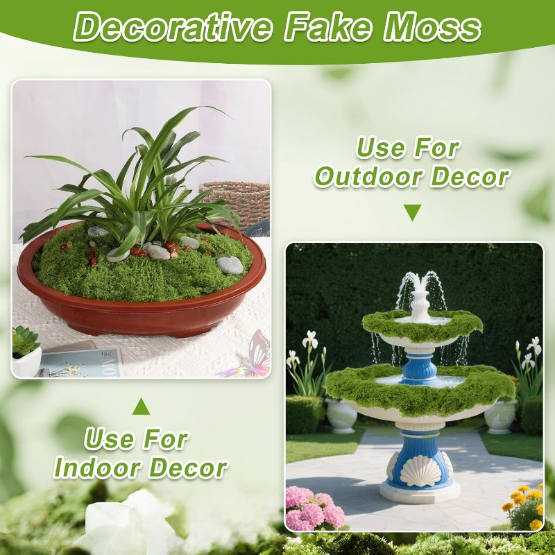 Plantas Verdes Artificiales, M - Aquarium Moss reseña y precio