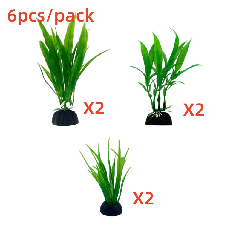 Plantas artificiales verdes pa - Aquarium Plants Live reseña y precio